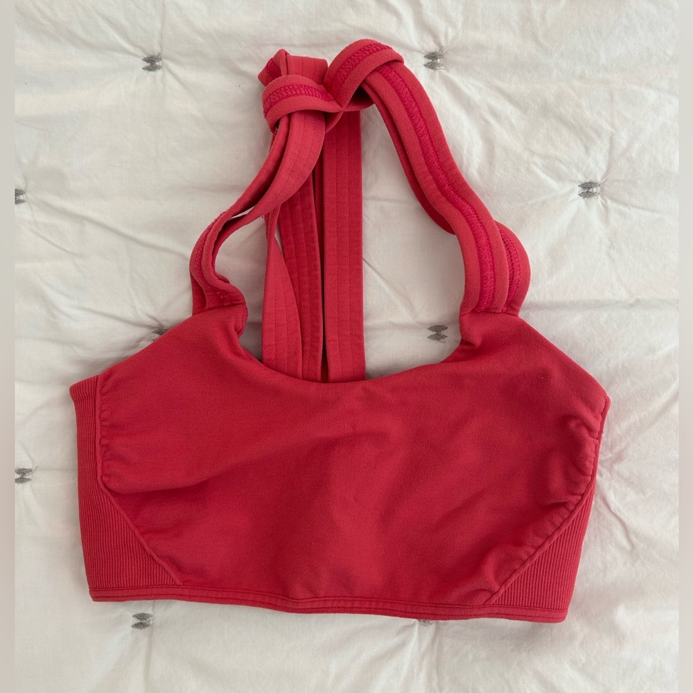 Holy pink free people movement sports bra